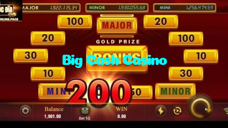 Big Cash Casino casino presented on mobile device in Pakistan with slots and live games